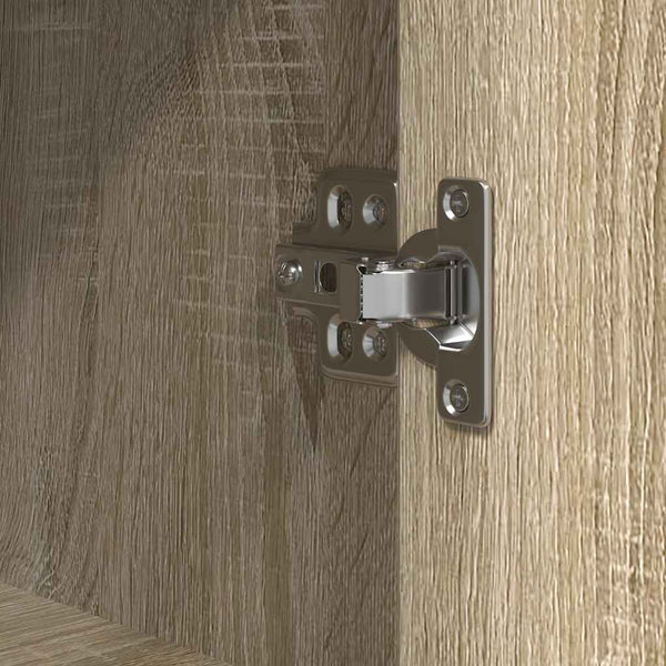 Sonoma-Eiche Badschrank mit Regalen Akhtar 36x35x95cm