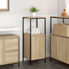 Sonoma-Eiche Badschrank mit Regalen Akhtar 36x35x95cm