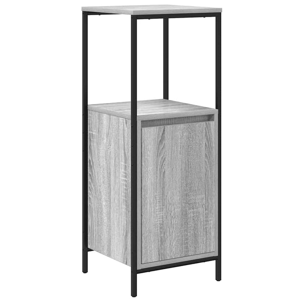 Grauer Sonoma-Badschrank mit Regalen Sarahi 36x35x95cm