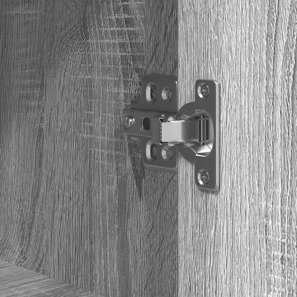 Grauer Sonoma-Badschrank mit Regalen Sarahi 36x35x95cm