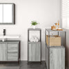 Grauer Sonoma-Badschrank mit Regalen Sarahi 36x35x95cm