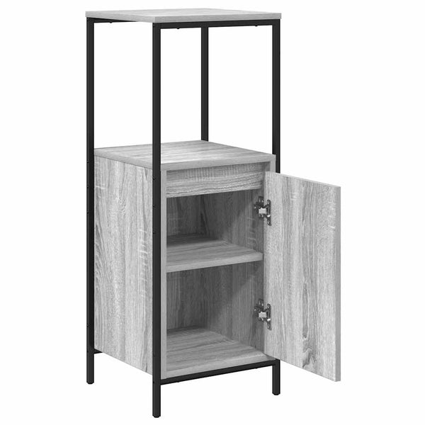 Grauer Sonoma-Badschrank mit Regalen Sarahi 36x35x95cm