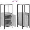 Grauer Sonoma-Badschrank mit Regalen Sarahi 36x35x95cm
