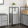 Grauer Sonoma-Badschrank mit Regalen Sarahi 36x35x95cm