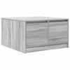 Grauer Couchtisch mit Schubladen Agrifin 70,5x70x40cm (Sonoma)