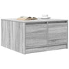 Grauer Couchtisch mit Schubladen Agrifin 70,5x70x40cm (Sonoma)