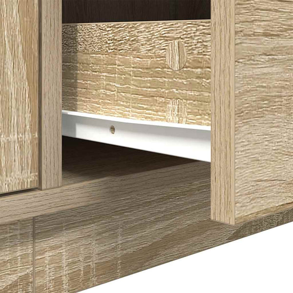 Sonoma tammi tv-taso led-valoilla Kiersten 160,5x41x50cm