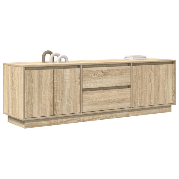 Sonoma tammi tv-taso led-valoilla Kiersten 160,5x41x50cm
