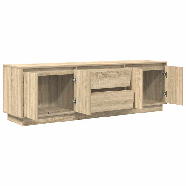 Sonoma tammi tv-taso led-valoilla Kiersten 160,5x41x50cm