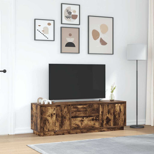 Savutammi tv-taso led-valoilla Kiersten 160,5x41x50cm