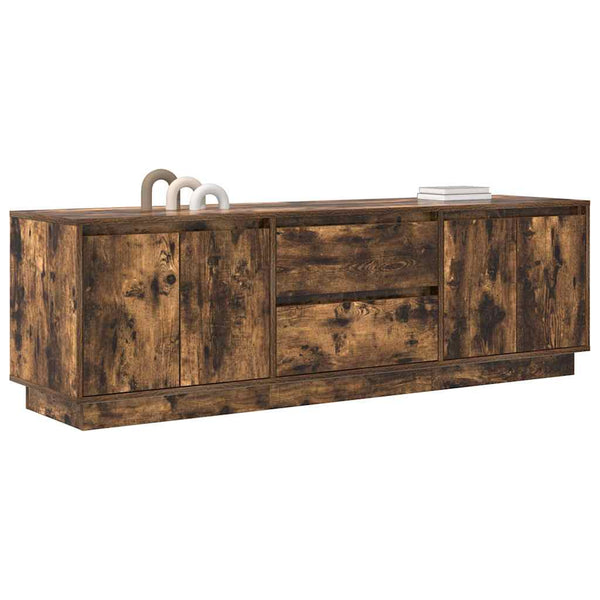 Savutammi tv-taso led-valoilla Kiersten 160,5x41x50cm