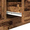 Vanha puu tv-taso led-valoilla Kiersten 160,5x41x50cm