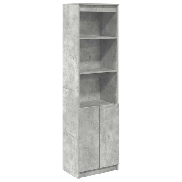Betongrauer Schrank Haden 50x35x180cm (Holz)