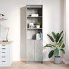 Betongrauer Schrank Haden 50x35x180cm (Holz)