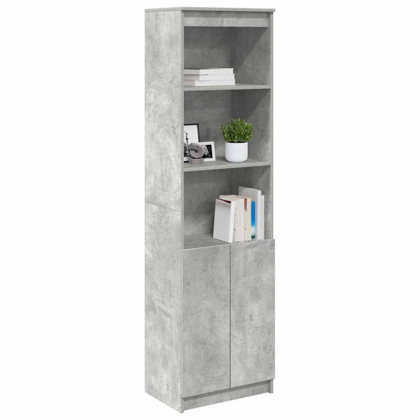 Betongrauer Schrank Haden 50x35x180cm (Holz)
