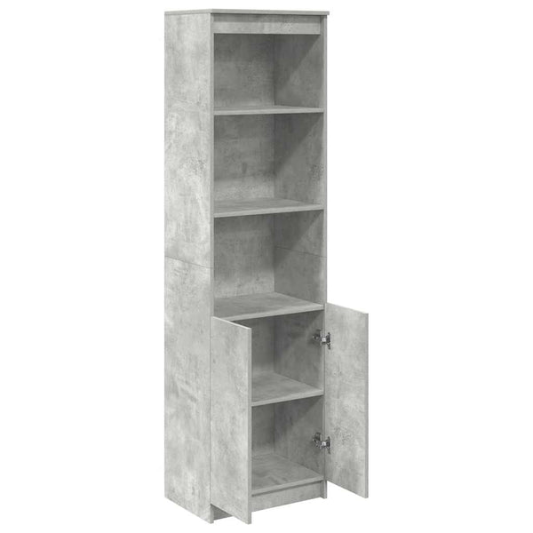 Betongrauer Schrank Haden 50x35x180cm (Holz)