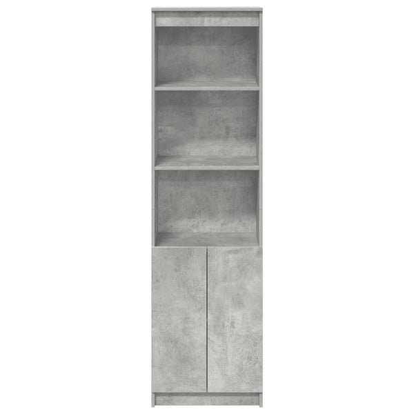 Betongrauer Schrank Haden 50x35x180cm (Holz)