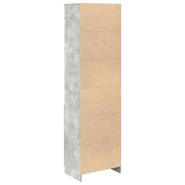 Betongrauer Schrank Haden 50x35x180cm (Holz)