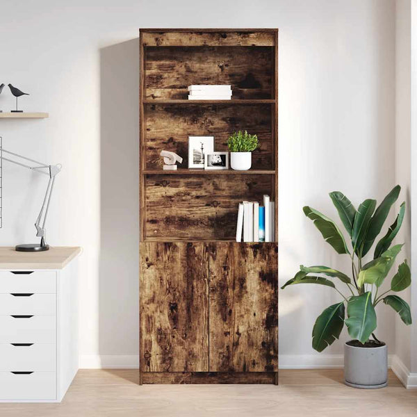 Räuchereiche Schrank Haden 70x35x180cm (Holz)