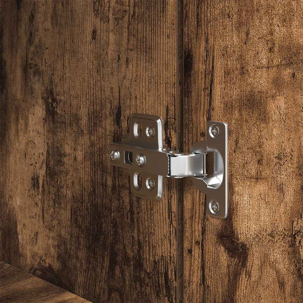 Räuchereiche Schrank Haden 70x35x180cm (Holz)