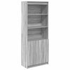 Harmaa kaappi Haden 70x35x180cm (puinen)