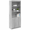 Harmaa kaappi Haden 70x35x180cm (puinen)