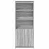 Harmaa kaappi Haden 70x35x180cm (puinen)