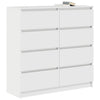 Weißes Sideboard Rosen 100x35x99cm (Holz)