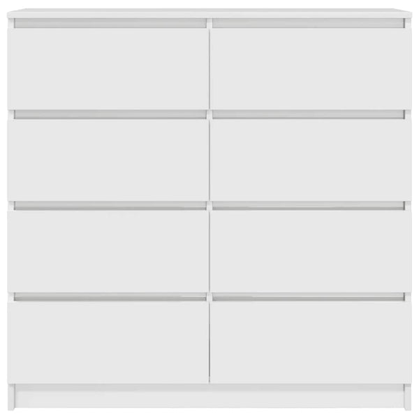 Weißes Sideboard Rosen 100x35x99cm (Holz)