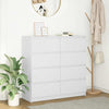 Weißes Sideboard Rosen 100x35x99cm (Holz)