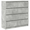 Betongraues Sideboard Rosen 100x35x99cm (Holz)