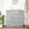 Betongraues Sideboard Rosen 100x35x99cm (Holz)