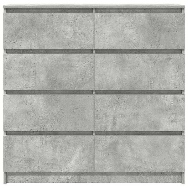 Betongraues Sideboard Rosen 100x35x99cm (Holz)