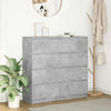 Betongraues Sideboard Rosen 100x35x99cm (Holz)