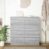 Graues Sideboard Rosen 100x35x99cm (Holz)