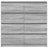 Graues Sideboard Rosen 100x35x99cm (Holz)