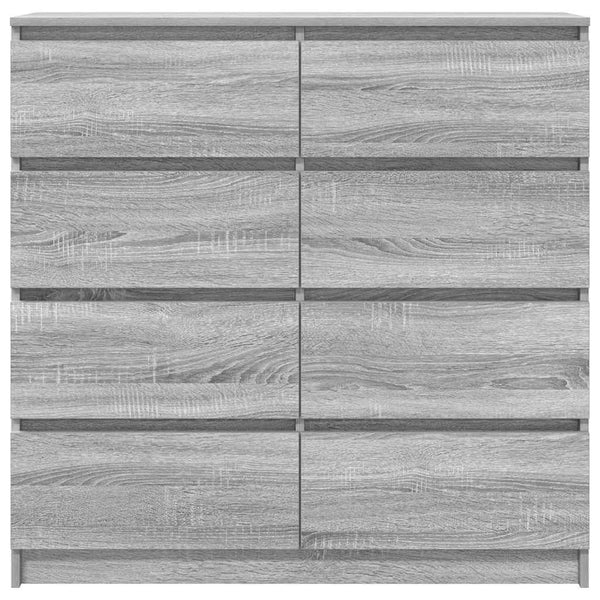 Graues Sideboard Rosen 100x35x99cm (Holz)