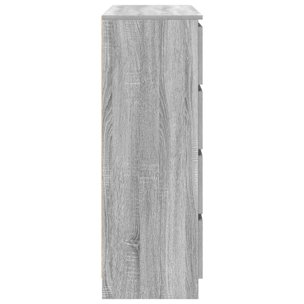 Graues Sideboard Rosen 100x35x99cm (Holz)