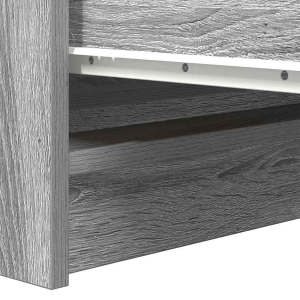 Graues Sideboard Rosen 100x35x99cm (Holz)