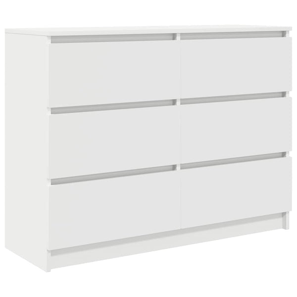 Weißes Sideboard Christian 100x35x76cm (Holz)