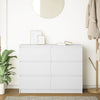 Weißes Sideboard Christian 100x35x76cm (Holz)