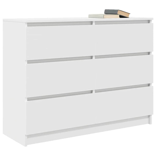 Weißes Sideboard Christian 100x35x76cm (Holz)