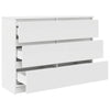 Weißes Sideboard Christian 100x35x76cm (Holz)
