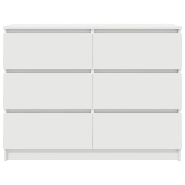 Weißes Sideboard Christian 100x35x76cm (Holz)