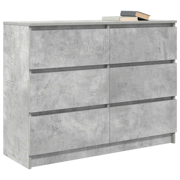 Betoninharmaa senkki Christian 100x35x76cm (puinen)