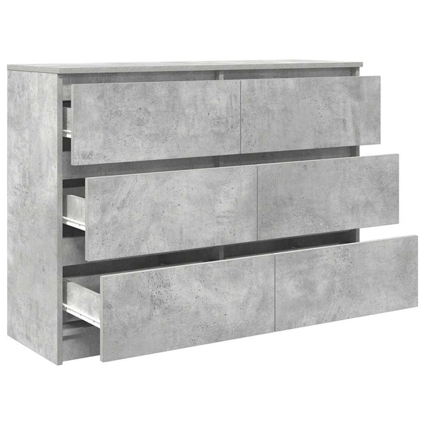 Betoninharmaa senkki Christian 100x35x76cm (puinen)