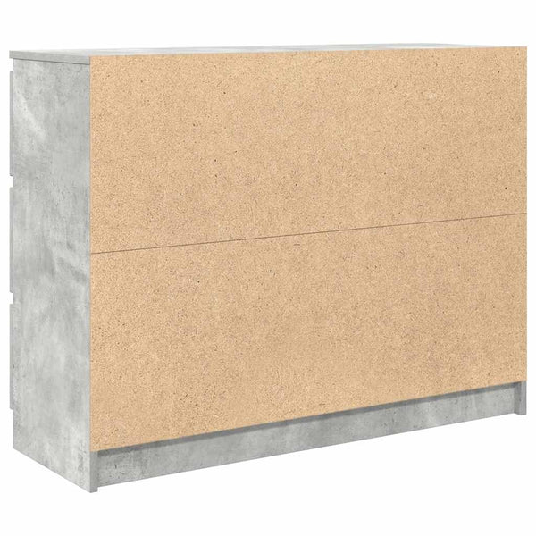 Betoninharmaa senkki Christian 100x35x76cm (puinen)