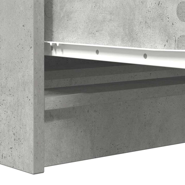 Betoninharmaa senkki Christian 100x35x76cm (puinen)