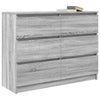 Harmaa senkki Christian 100x35x76cm (engineered wood)