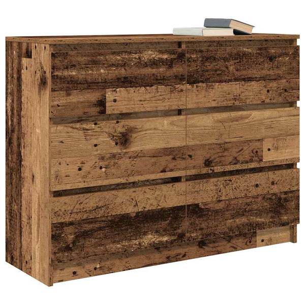 Vanha puu senkki Christian 100x35x76cm (puinen)